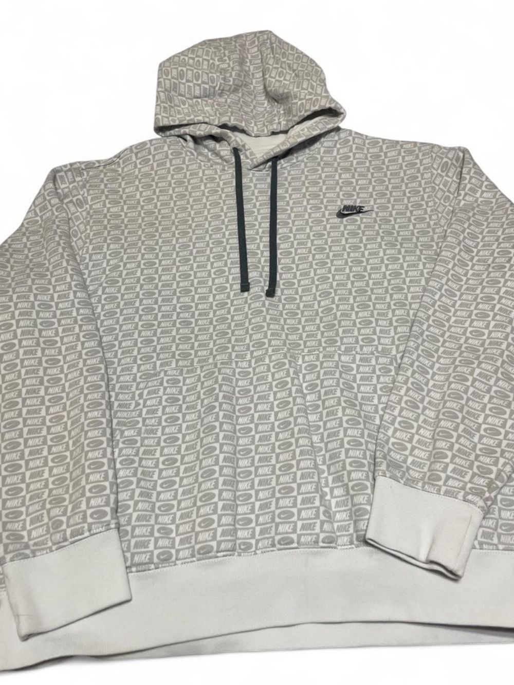 Nike All-Over Logo Print Hoodie đ©¶